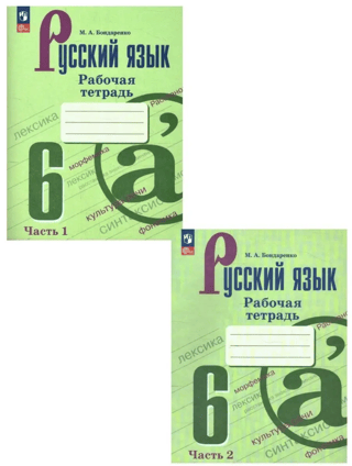 Русский язык. 6 класс. Рабочая тетрадь. В двух частях